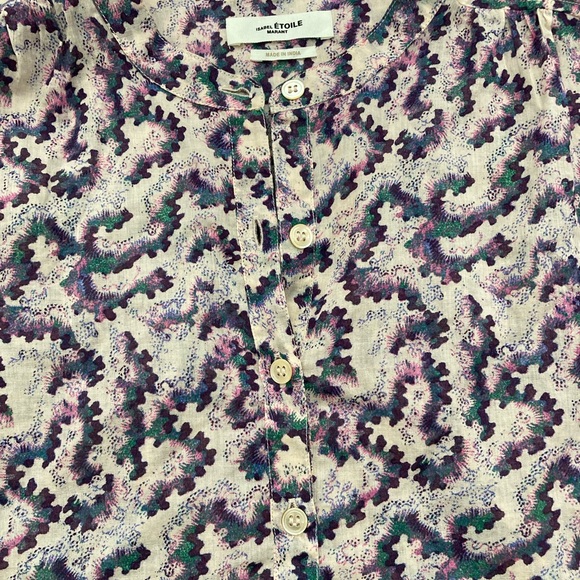 ISABEL MARANT ÉTOILE Maria Printed Cotton Blouse - Picture 7 of 7